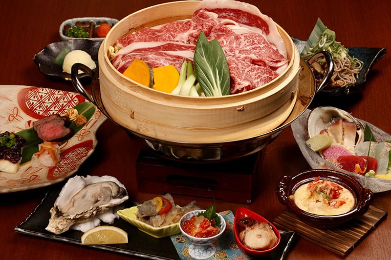 【白老牛】蒸篭蒸し付きコース