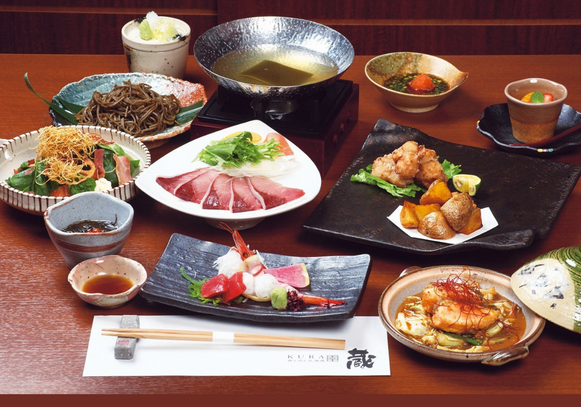 魚と肉と北海道蔵宴会コース